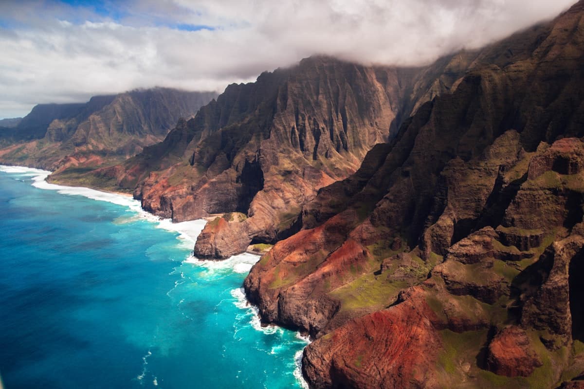 Kauai Fishing: Deep Water Close to Shore, Light Crowds, and the Na Pali Coast Below